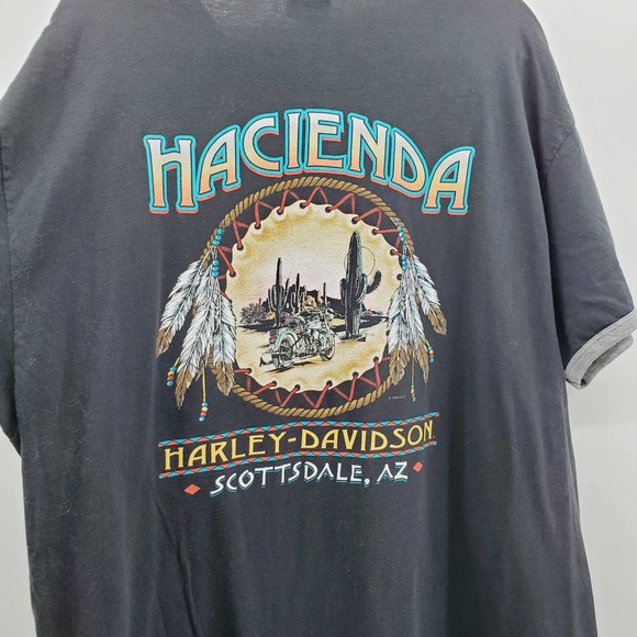 Harley Davidson Short Sleeve Black Hacienda T-shirt Men's XXL Scottsdale AZ - Picture 3 of 5